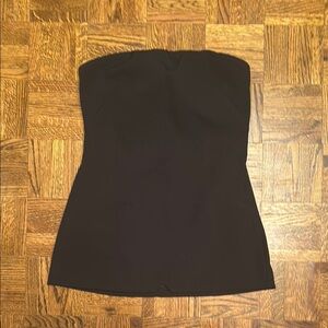 Black Strapless Top